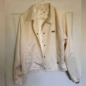 Vans Lizzie Armanto Satin Varsity Jacket - Ivory